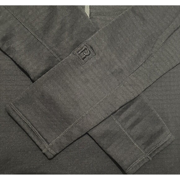 Patagonia Women’s R1 Pullover Fleece Lined S Black 1/2 Zip Slim Pocket Hiking - Picture 2 of 11